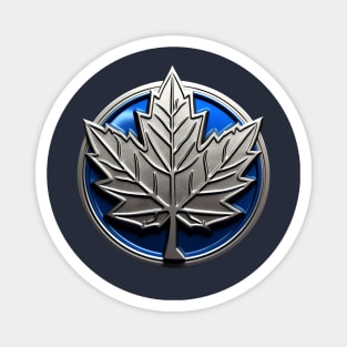 Cool Maple Leaf Badge Magnet